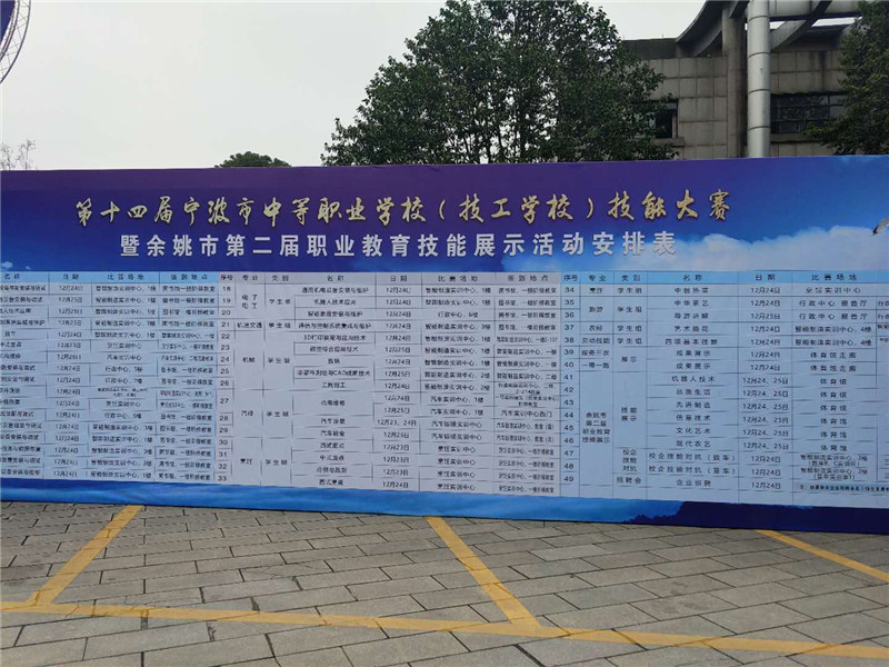 公司為“第十四屆寧波市中等職業(yè)學校（技工學校）技能大賽”提供了優(yōu)質的設備和技術支持